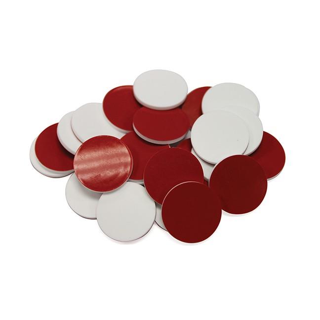 Chromatography Research Supplies Red PTFE/White Silicone Seal for 18 mm Screw Cap (100/pk)